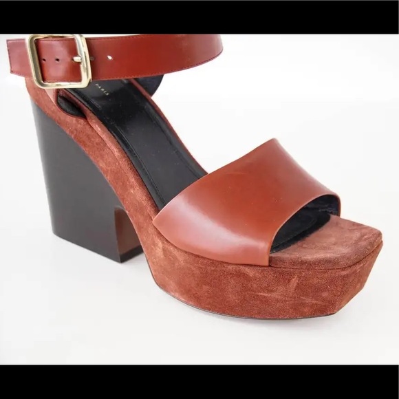 Celine Red Bam Platform Sandals - Picture 7 of 15